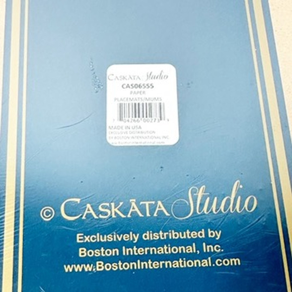 Caskata Studio 40 Paper Placemats Golden Fall Mums Floral Thanksgiving 19X13 - Picture 6 of 8